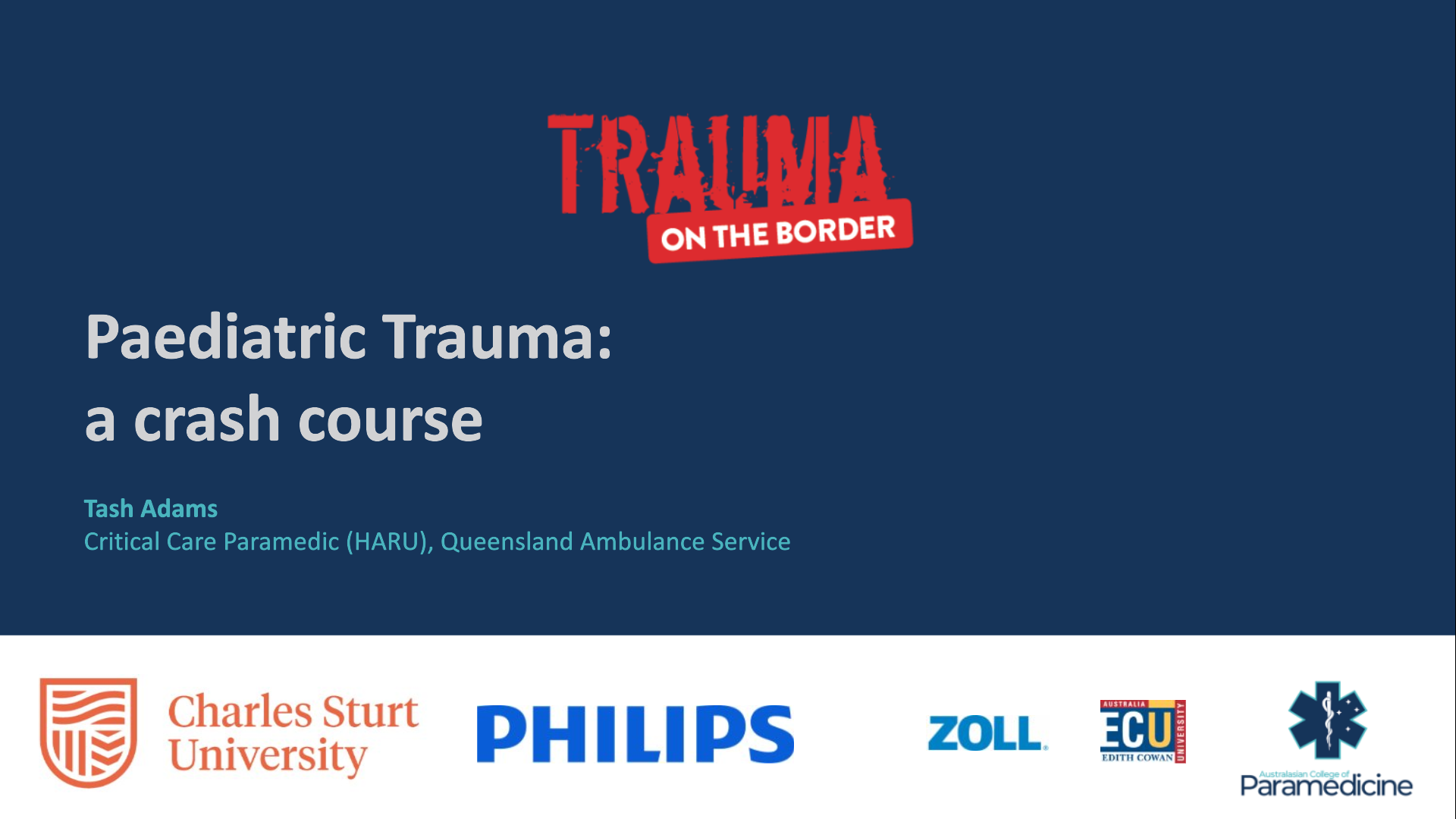 TotB21 - Paediatric Trauma: A crash course